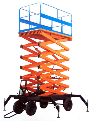 Battery mobile scissor lift